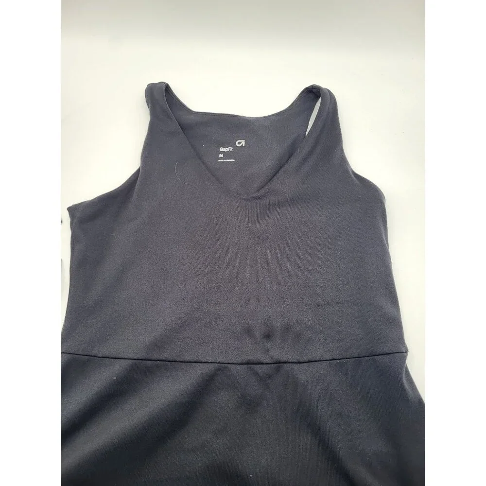 GapFit Womens SZ M Active Sleeveless Tank Dress Built In Shorts Tennis Fitness - Picture 10 of 10